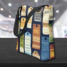 Load image into Gallery viewer, Luggage Tag Tote Bag