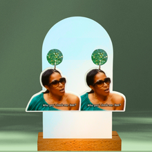 Load image into Gallery viewer, Earrings featuring Sheree Whitfield from Real Housewives of Atlanta with the quote "Who Gon Check Me, Boo?"