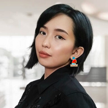 Load image into Gallery viewer, A woman wearing earrings that say "This is a load of barnacles"