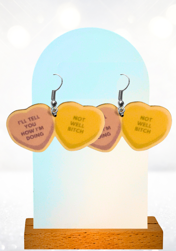 Earrings featuring Dorinda Medley's quote from Real Housewives of New York: