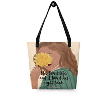 Load image into Gallery viewer, ‘Life Loved Her Back’ Tote Bag