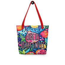 Load image into Gallery viewer, ‘Life is Berry Sweet’ Tote Bag
