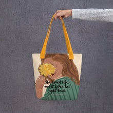 Load image into Gallery viewer, ‘Life Loved Her Back’ Tote Bag