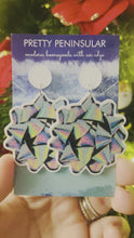 Load and play video in Gallery viewer, Holographic Gift Bow Earrings