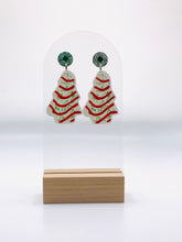 Load image into Gallery viewer, Christmas Tree Cake Earrings
