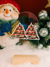 Load image into Gallery viewer, Holiday Dog Christmas Tree Earrings
