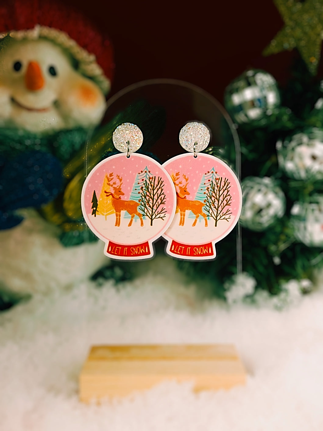 Snow Globe Earrings