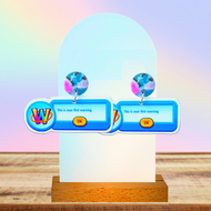 Webkinz Warning Earrings