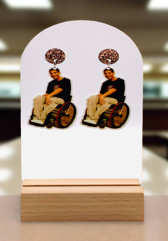 Earrings of Drake as Wheelchair Jimmy Brooks from Degrassi