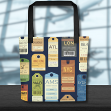 Load image into Gallery viewer, Luggage Tag Tote Bag
