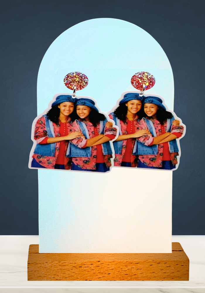 Earrings featuring Tia and Tamera from Sister Sister