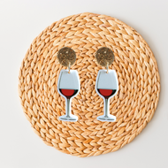 Wine Glass Earrings
