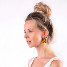 Load image into Gallery viewer, Community | Troy Barnes Pizza Fire Earrings
