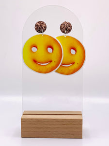 Smiley Face Potato Earrings
