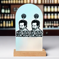 No Soup For You!' Seinfeld Earrings, featuring the 