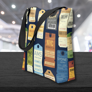 Luggage Tag Tote Bag