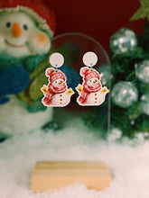 Load image into Gallery viewer, Cozy Snowman Earrings
