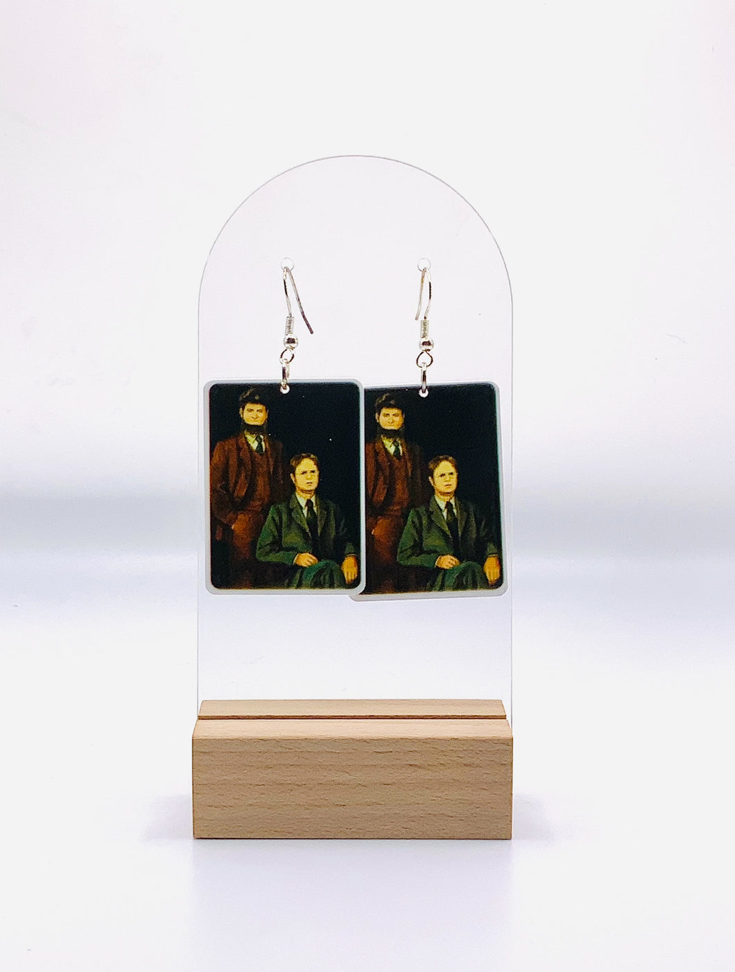 The Office | Dwight & Mose Schrute Family Portrait Earrings – Pretty ...