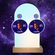 Load image into Gallery viewer, Bill Nye the Science Guy&#39; Logo Earrings – Celebrate your love for science and nostalgia with these vibrant earrings, inspired by the unforgettable TV show
