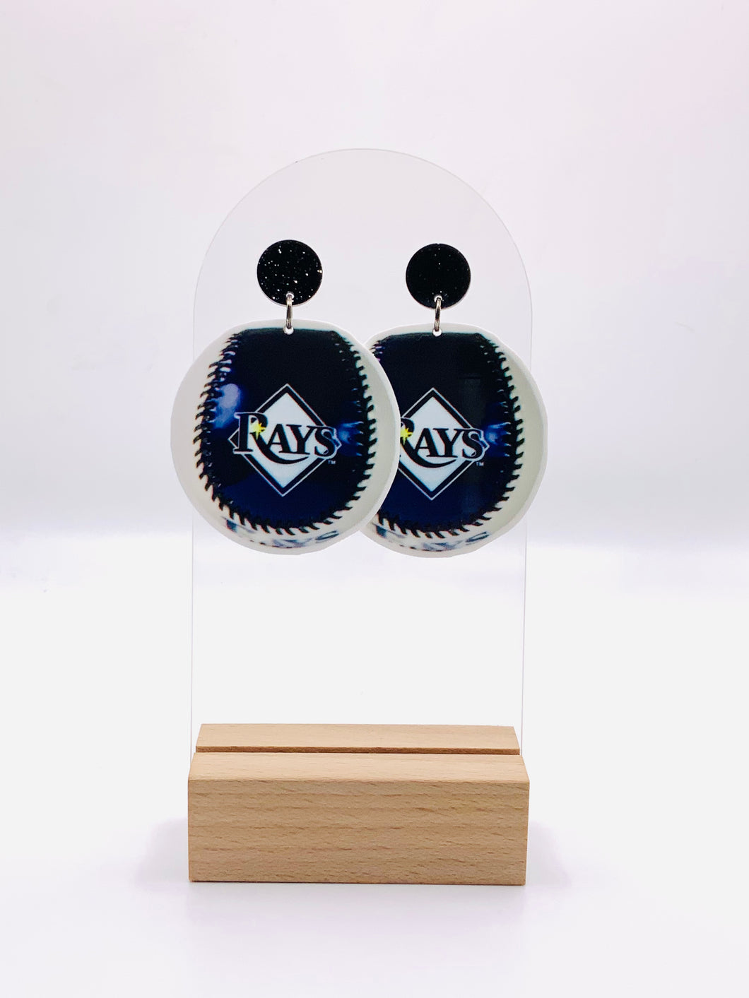 Tampa Bay Rays Baseball Earrings