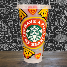 Load image into Gallery viewer, ‘Pizza My Heart’ Color-Changing Cold Cup
