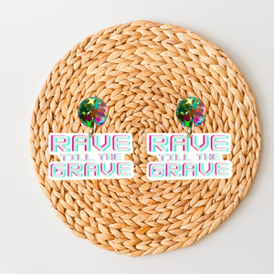 Rave to the Grave Earrings