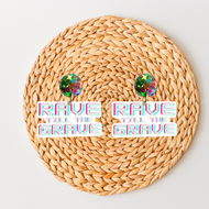 'Rave Till The Grave' Earrings