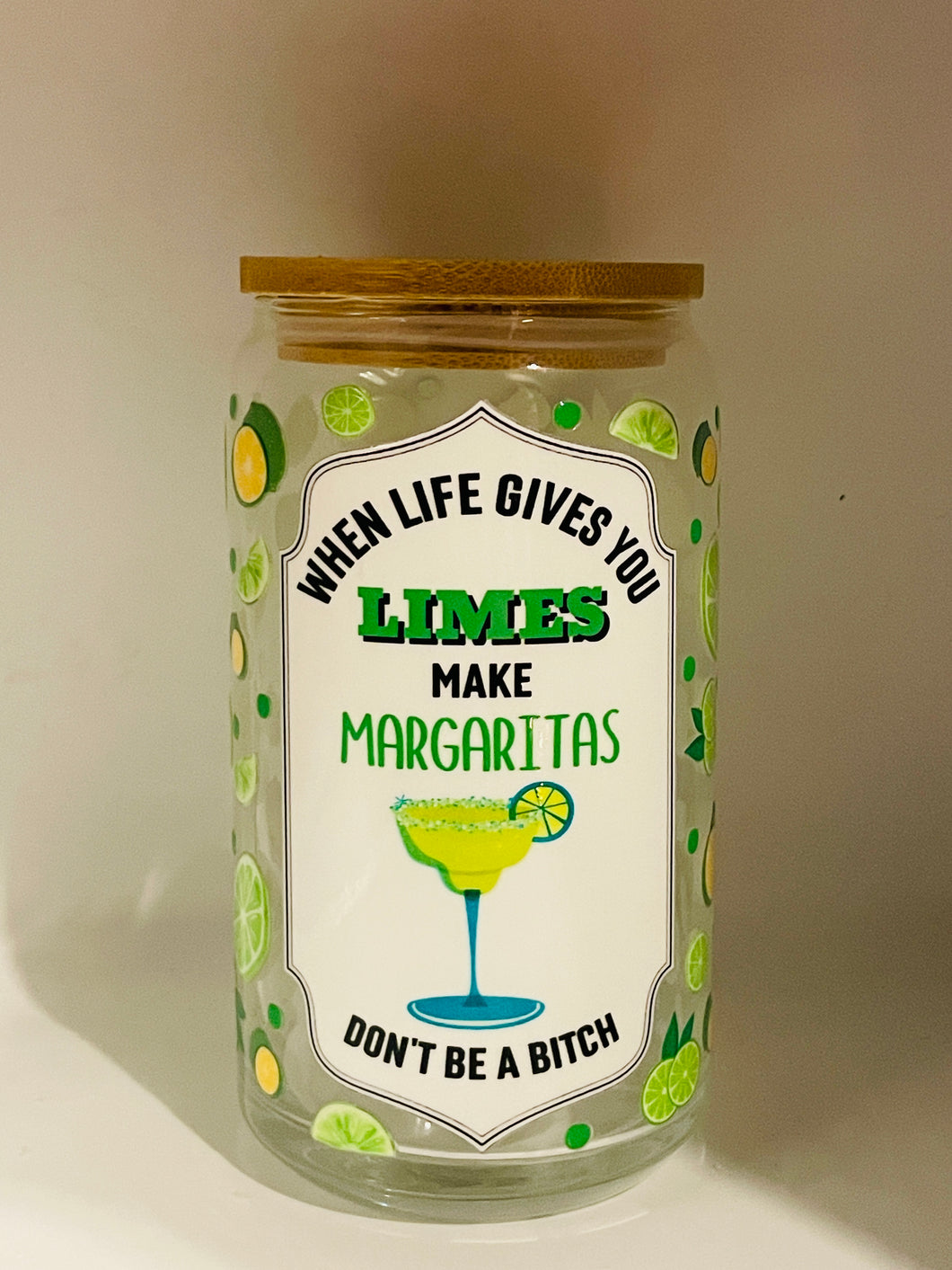 When Life Gives You Limes Glass