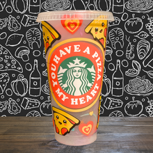 Load image into Gallery viewer, ‘Pizza My Heart’ Color-Changing Cold Cup
