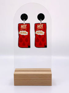 Hot Sauce Packet Earrings