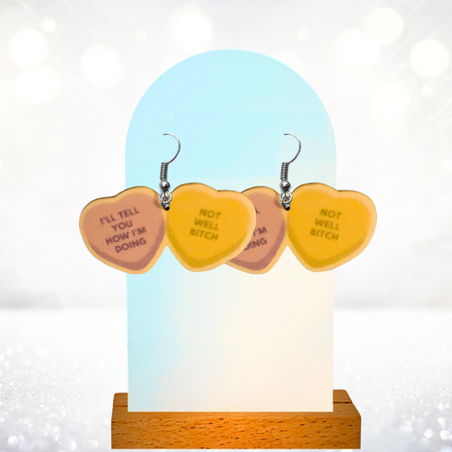 Earrings featuring Dorinda Medley's quote from Real Housewives of New York: 