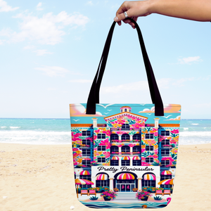 Pretty Peninsular Seaside Resort Tote Bag