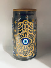 Load image into Gallery viewer, Evil Eye Glass Cup
