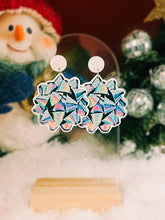 Load image into Gallery viewer, Holographic Gift Bow Earrings
