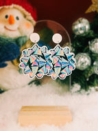 Holographic Gift Bow Earrings