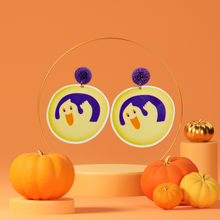 Load image into Gallery viewer, Ghost Cookie Earrings - adorable ghost-themed jewelry inspired by classic Pillsbury Halloween cookies, perfect for adding a touch of nostalgia to your Halloween style.
