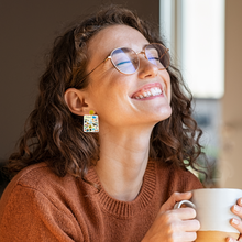 Load image into Gallery viewer, Gilmore Girls collage earrings featuring iconic moments from Stars Hollow, Luke&#39;s Diner, and other beloved show elements.
