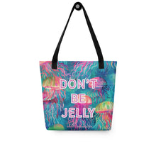 Load image into Gallery viewer, ‘Don’t Be Jelly’ Jellyfish Tote Bag
