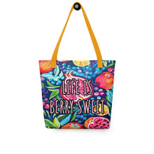 Load image into Gallery viewer, ‘Life is Berry Sweet’ Tote Bag
