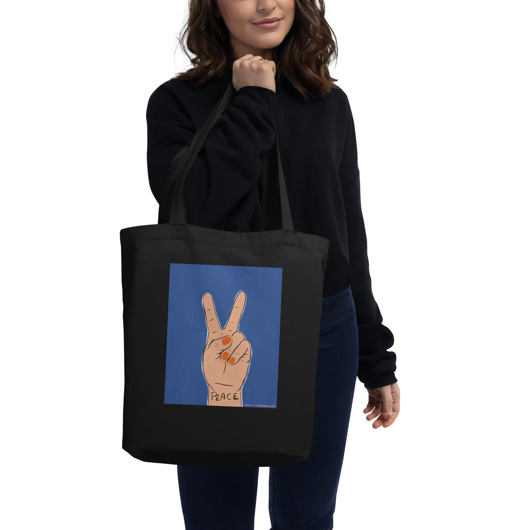 ‘Peace Out’ Eco Tote Bag