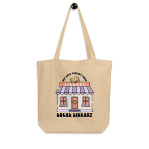 ‘Hot Girls Support Their Local Library’ Eco Tote Bag