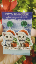 Load and play video in Gallery viewer, Meowy Christmas Earrings
