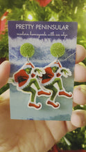 Load and play video in Gallery viewer, Grinch Earrings
